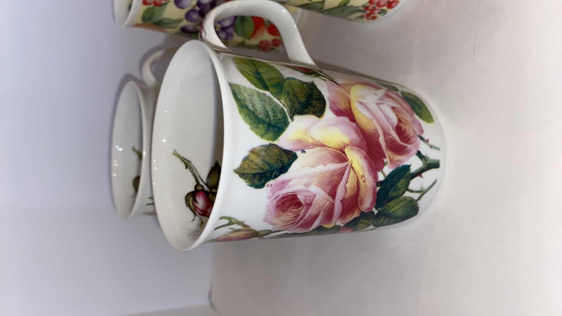 Photo 1 of ROY KIRKHAM FINE BONE CHINA COFFEE CUP ASSORTMENT 0F 10