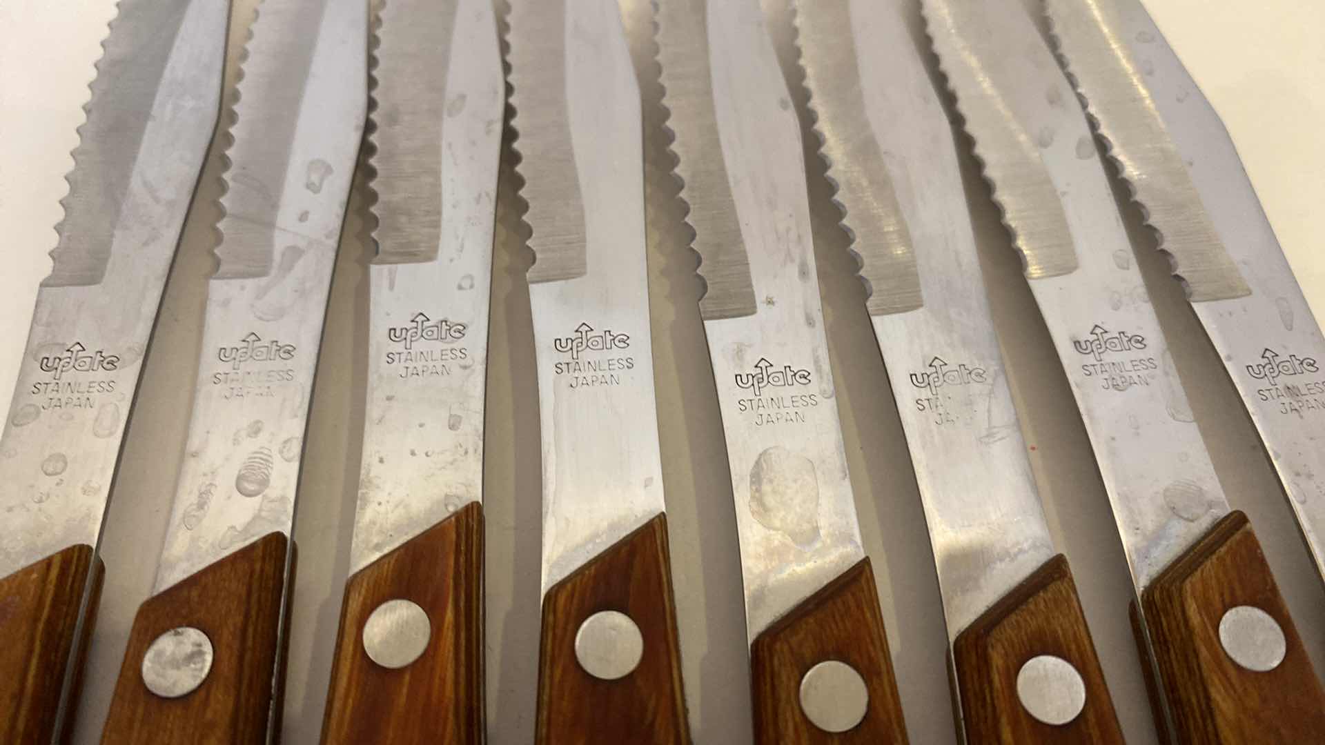 Photo 1 of UPLATE STAINLESS STEEL STEAK KNIVES SET OF 8 MADE IN JAPAN