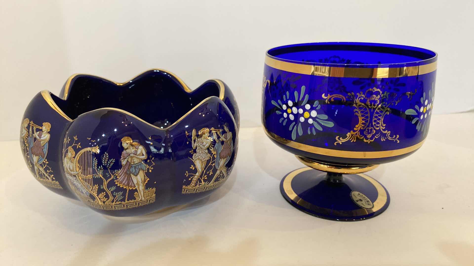 Photo 1 of HAND MADE IN GREECE WITH 24K GOLD RIMMING LARGEST 6” X 3.5”