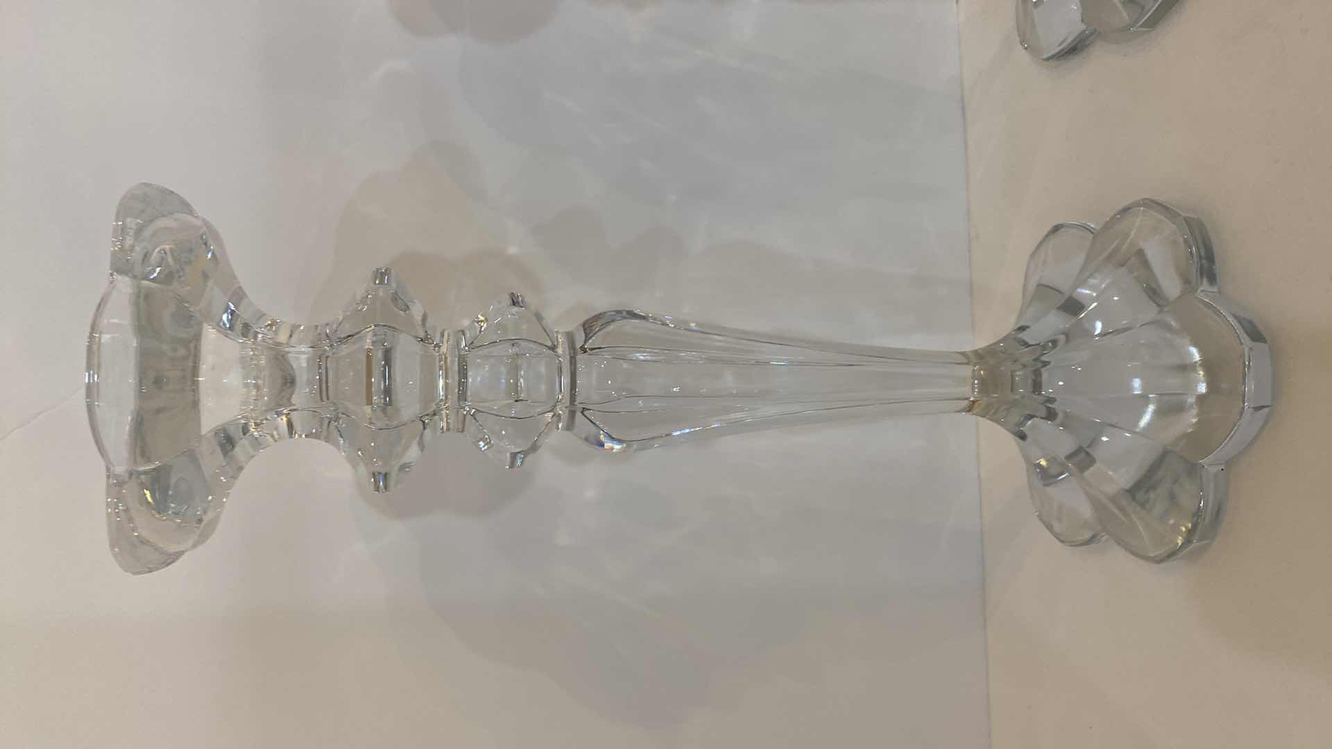Photo 1 of HEAVY CRYSTAL CANDLESTICKS H 12”