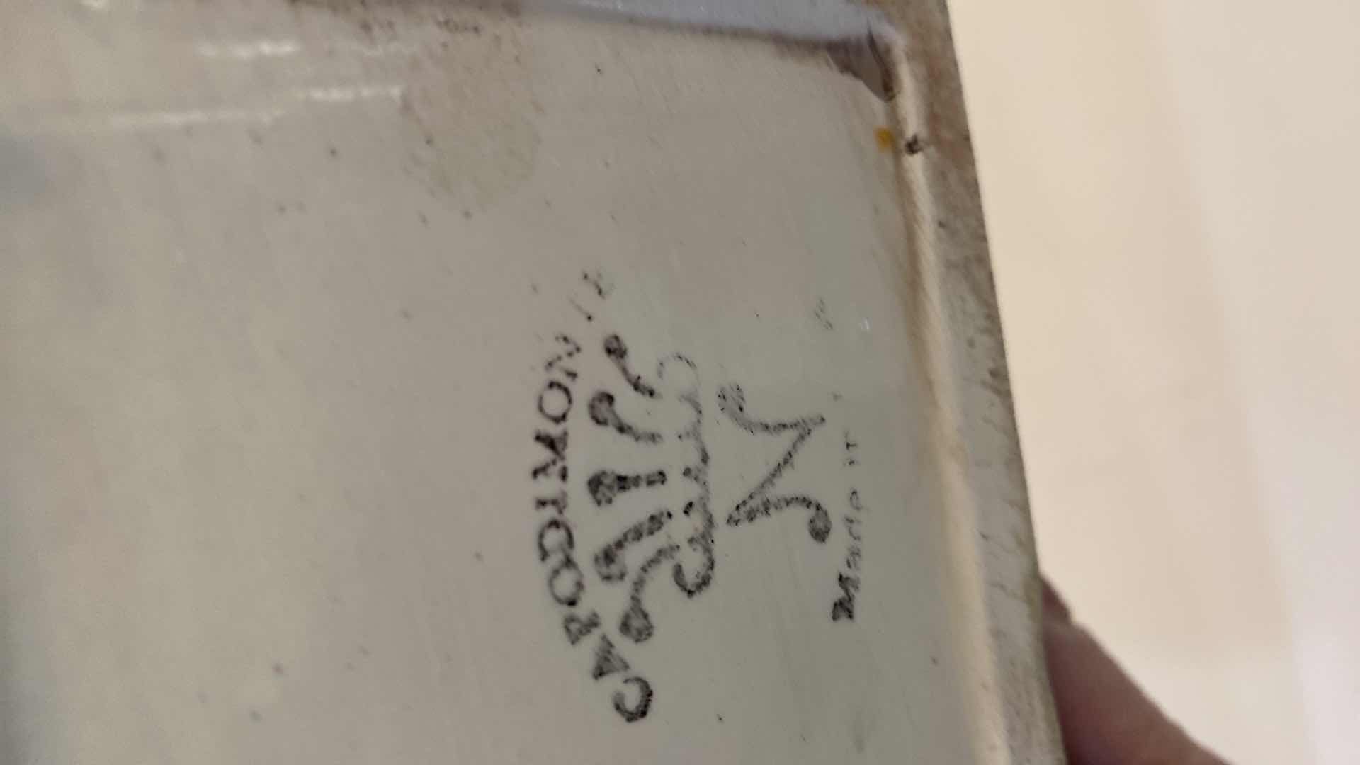 Photo 1 of VINTAGE CAPODIMONTE FLORAL CERAMIC 10.5”