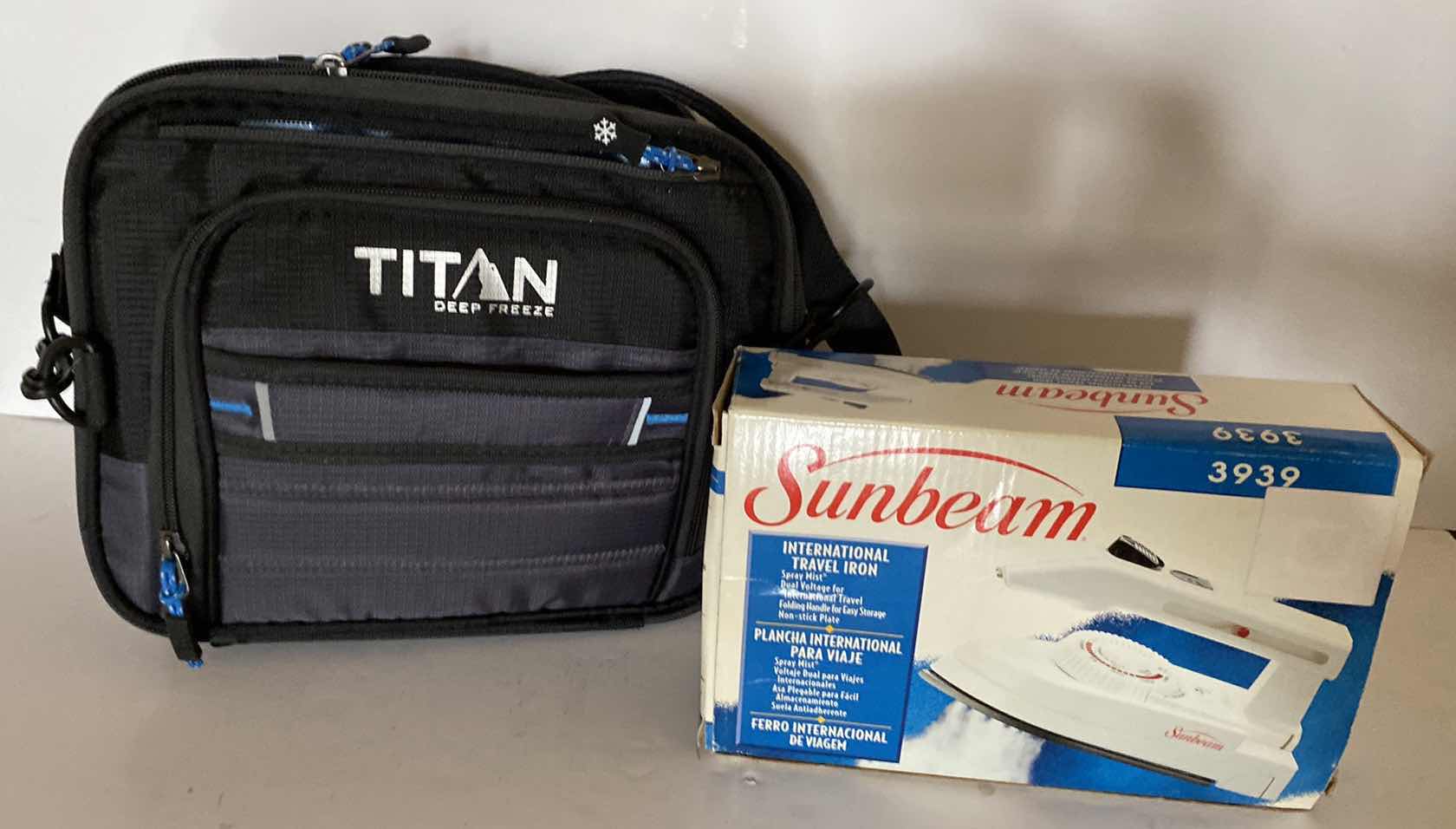 Photo 1 of LUNCH BAG AND SUNBEAM HAND MIXER