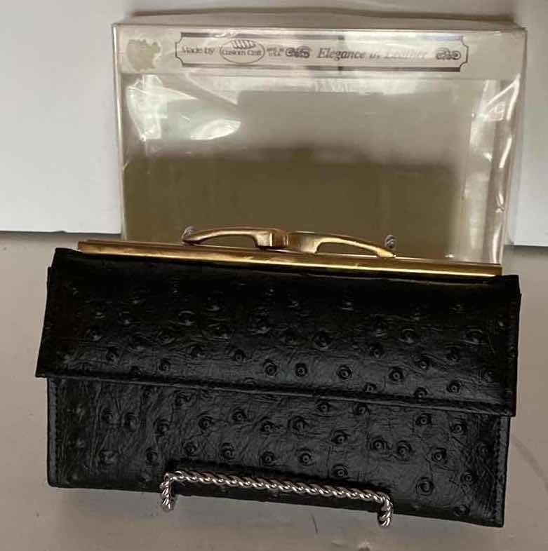 Photo 1 of CUSTOM CRAFT LEATHER CHECKBOOK WALLET IN BOX 7” x 4”