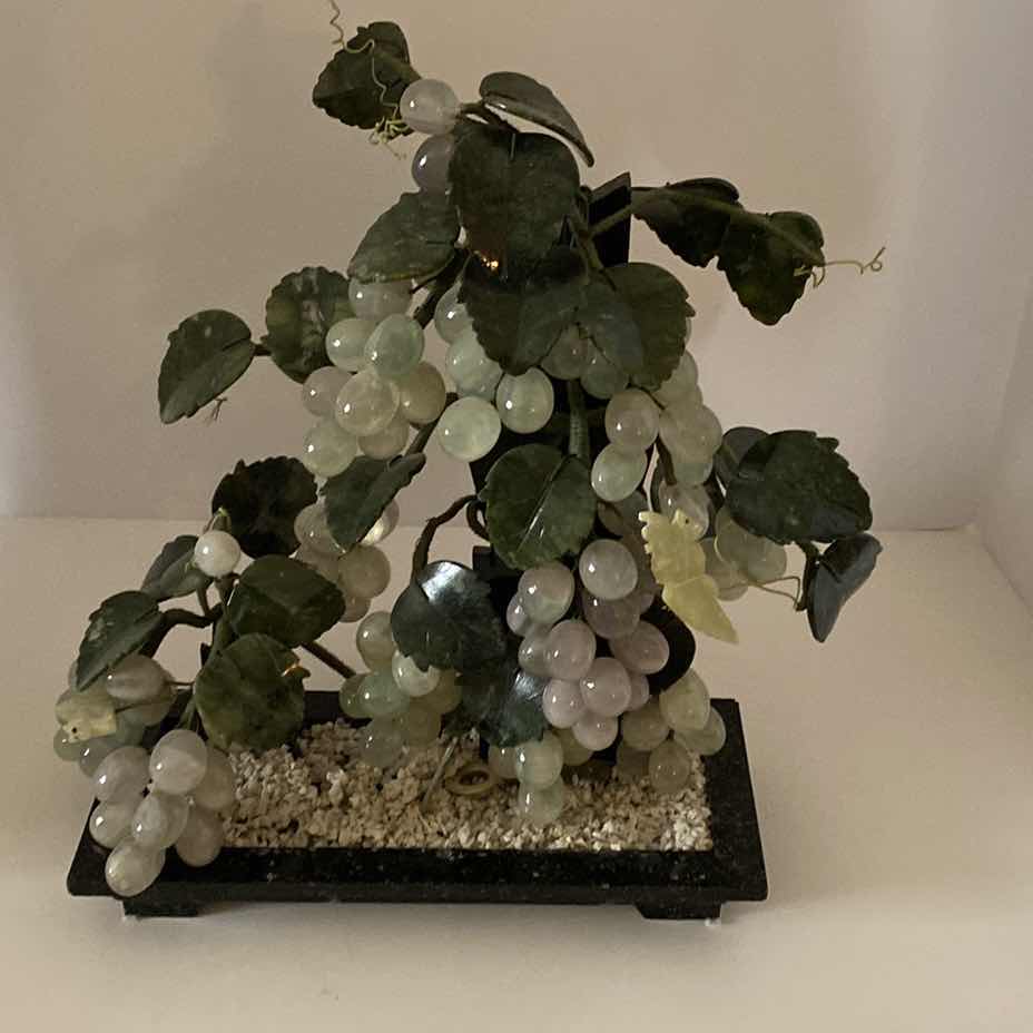 Photo 1 of GLASS GRAPE VINE TOPIARY 12” x 14”