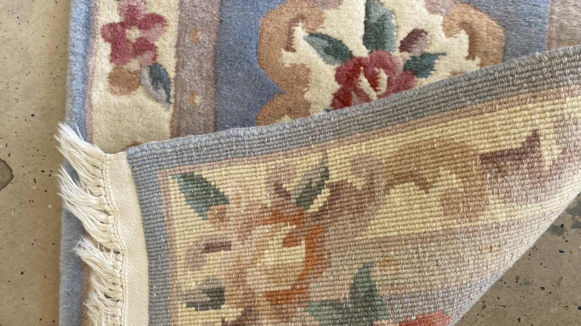 Photo 3 of HAND WOVEN WOOL PLUSH CARPET RUNNER 23” x 65  ”