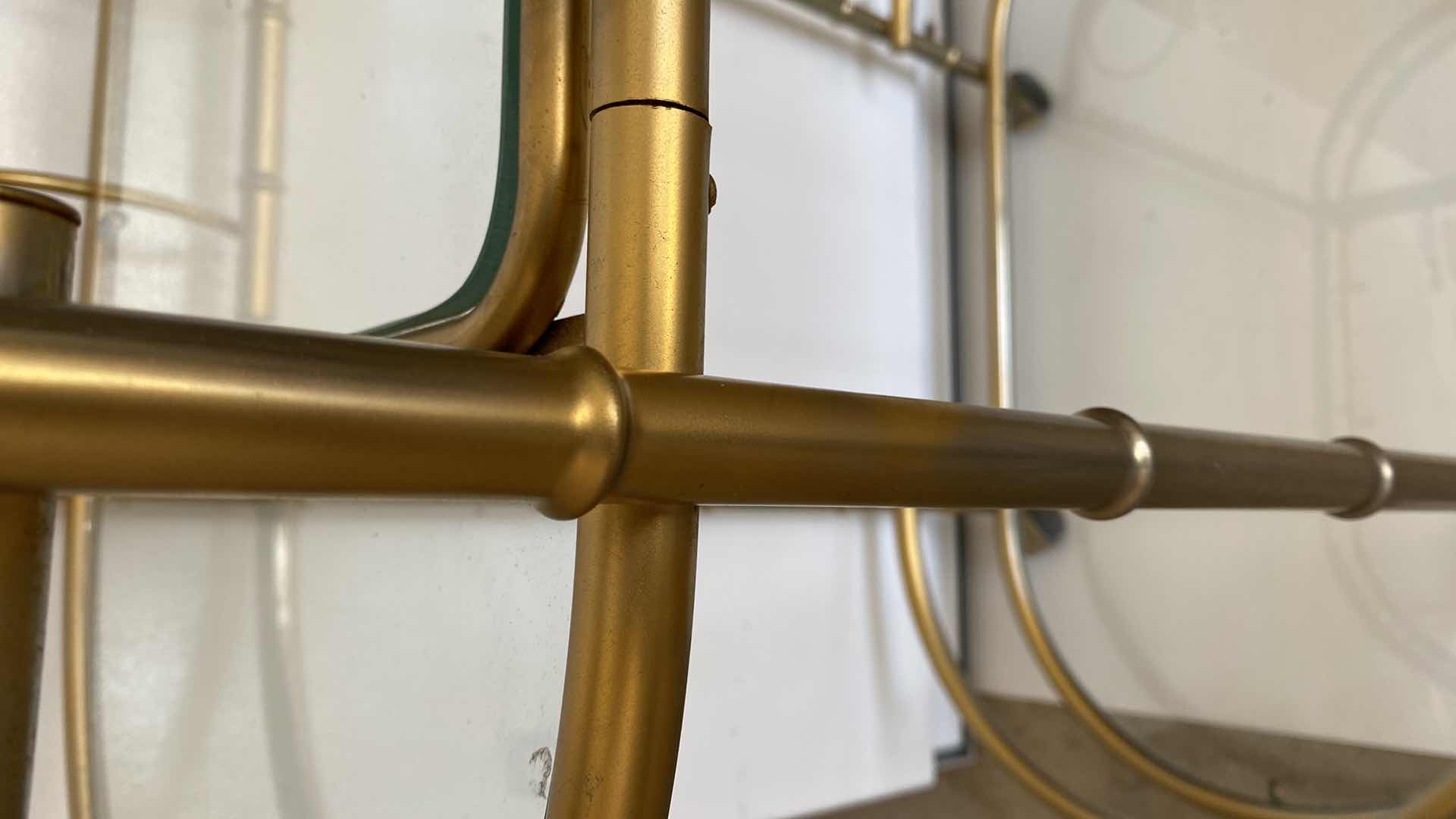 Photo 1 of BAR CART WITH REMOVABLE SERVING TRAY ( TWO TONE) 32“ x 18“ H 33”