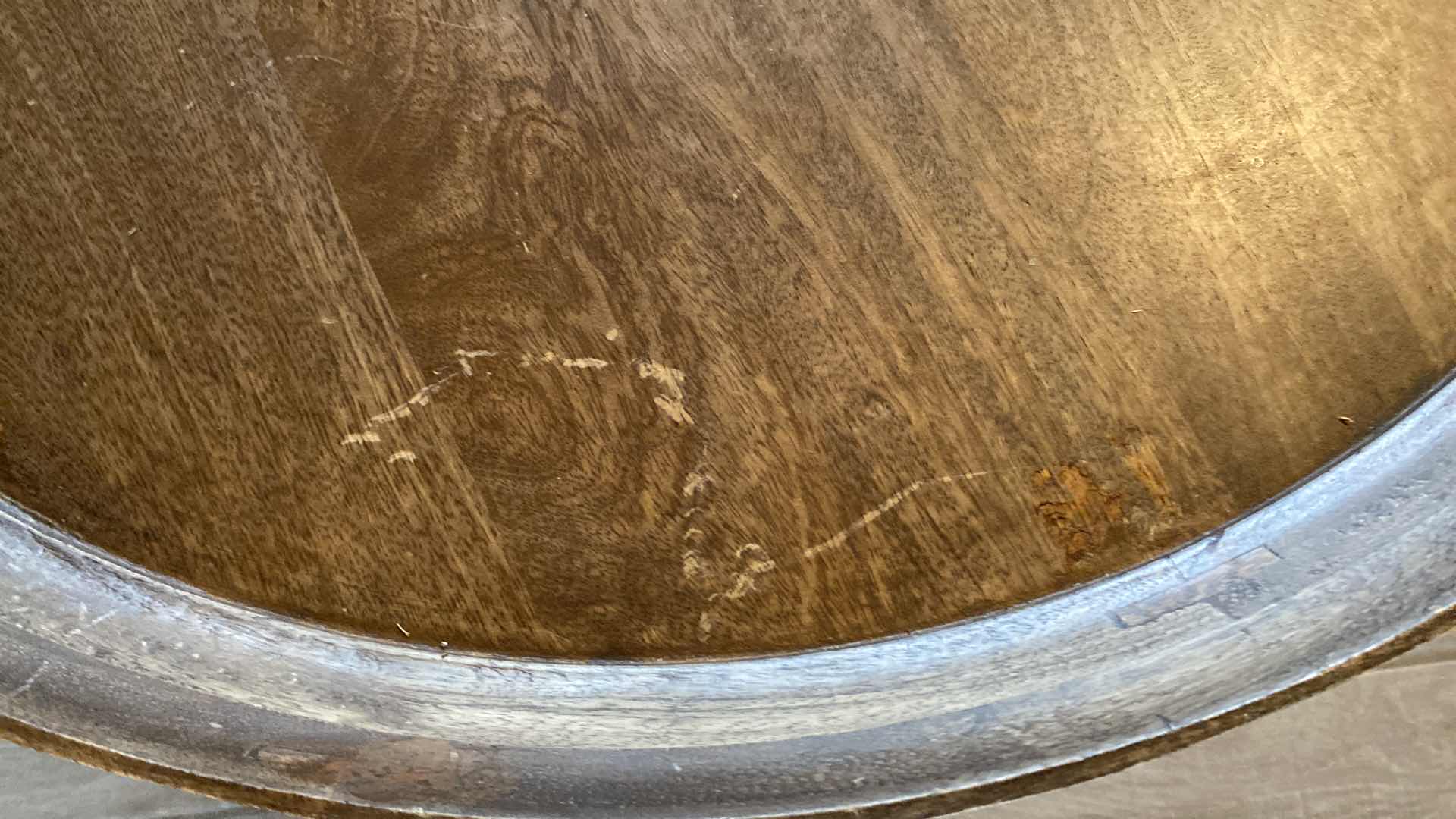 Photo 1 of LUXE DECOR Mater Bowl 29" Round Wood Sirka Grey Coffee Table