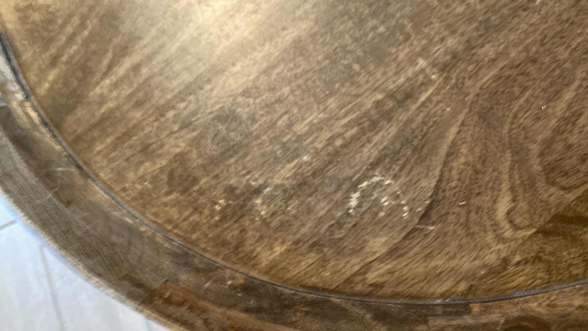 Photo 1 of LUXE DECOR Mater Bowl 29" Round Wood Sirka Grey Coffee Table