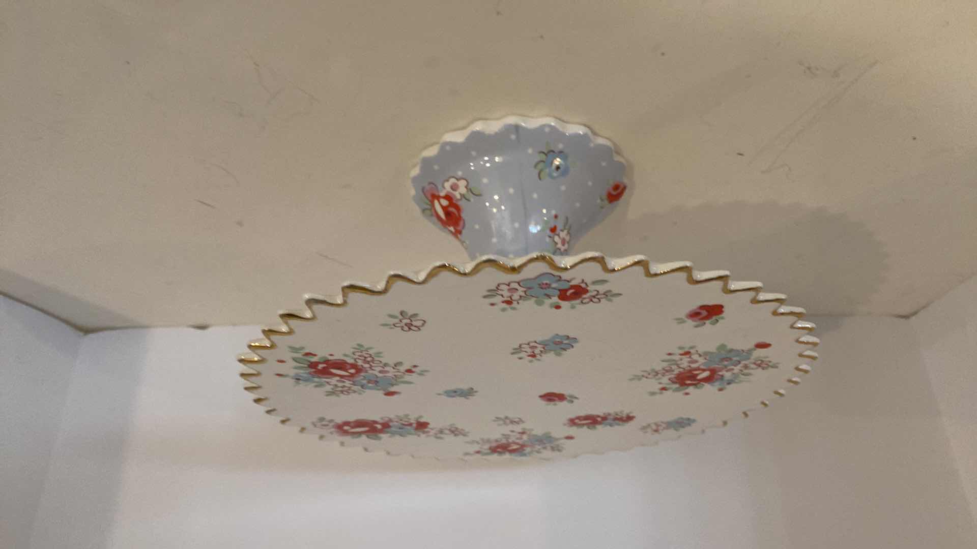 Photo 1 of GOLD RIMMED PORCELAIN CAKE STAND AND MORE