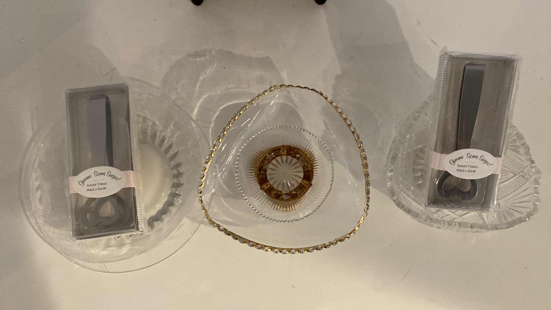 Photo 1 of GLASSWARE AND TONGS