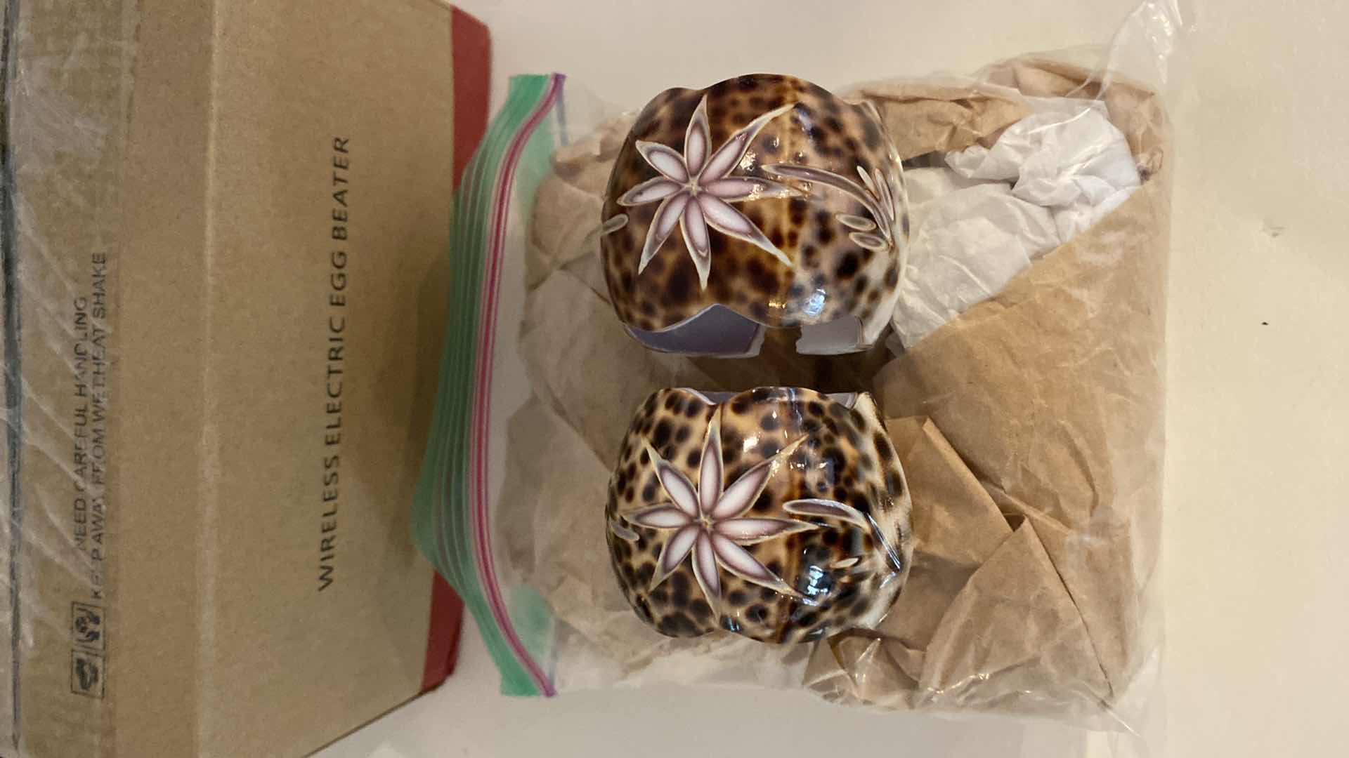 Photo 1 of MIRROR DECOR 11” SHELL NAPKIN RUNGS AND MORE