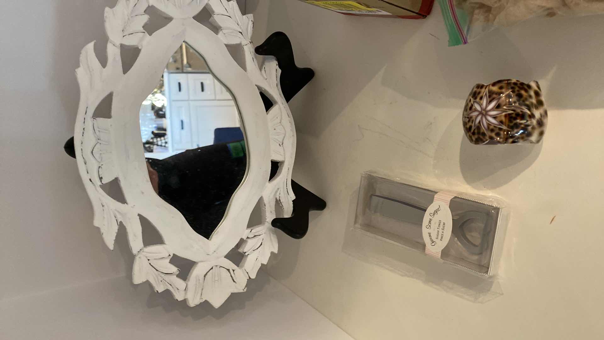 Photo 1 of MIRROR DECOR 11” SHELL NAPKIN RUNGS AND MORE