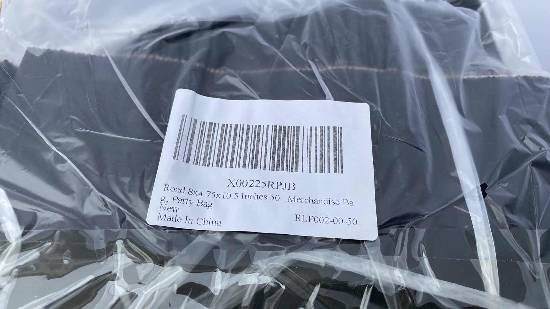 Photo 1 of GIFT BAGS BLACK 8 X 10” GOLD 5 1/4” x 8”