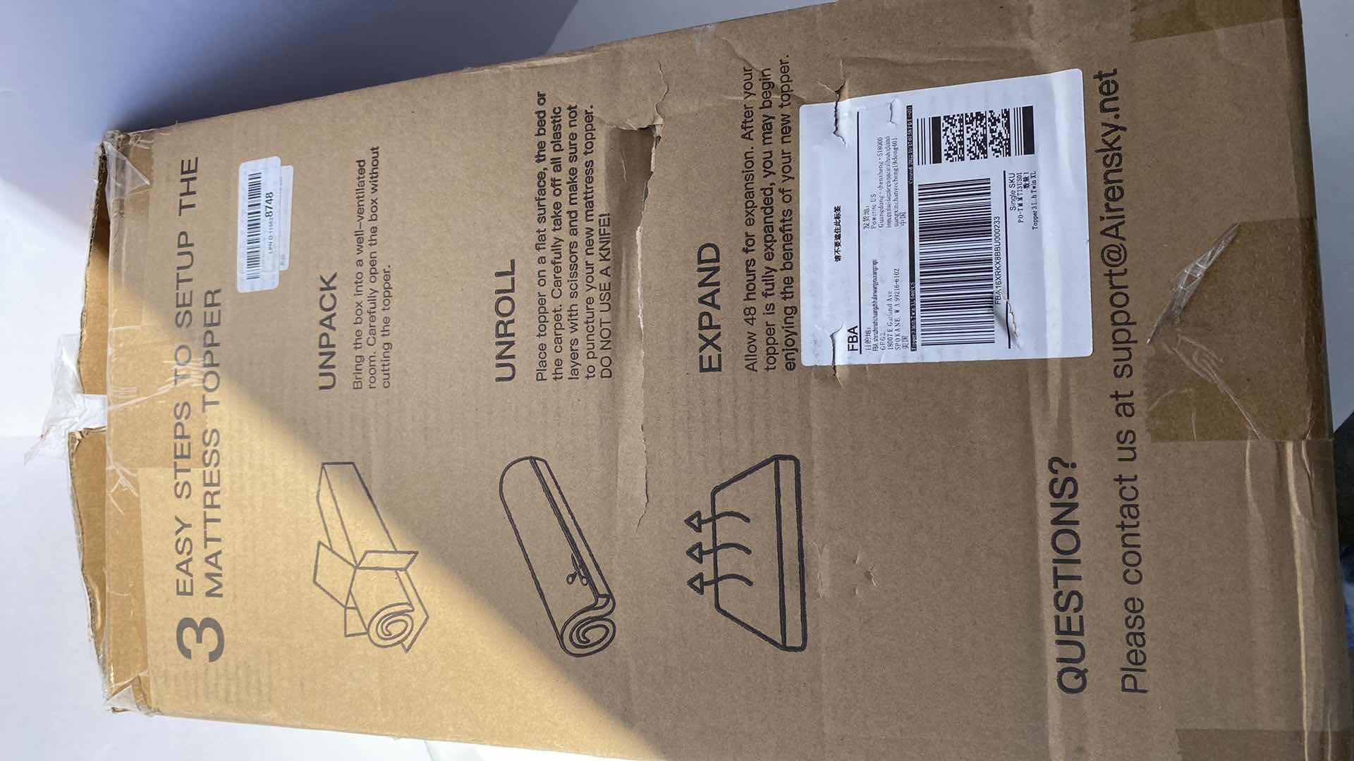 Photo 2 of AIRENSKY TWIN XL MATTRESS TOPPER