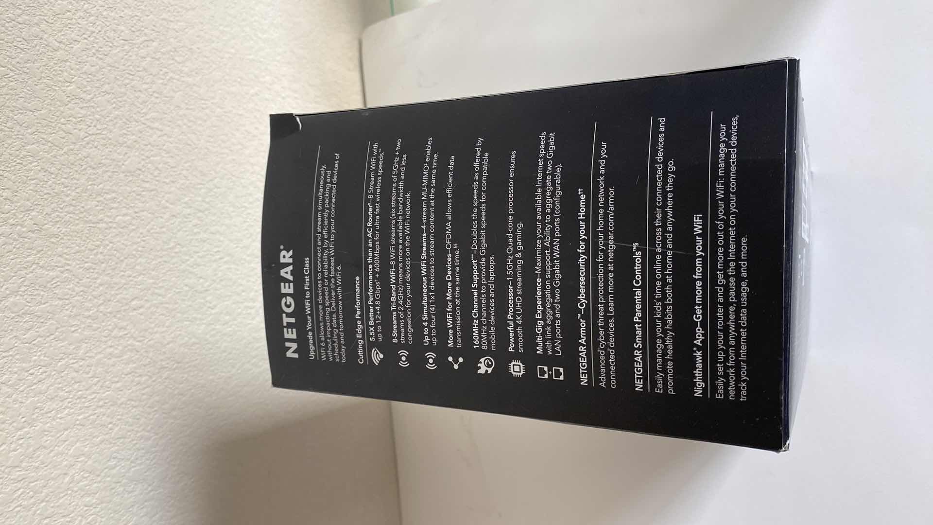 Photo 1 of $305 NETGEAR NIGHTHAWK AX8 ROUTER