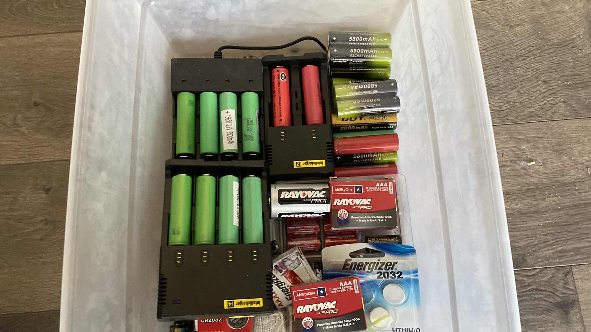 Photo 1 of BATTERIES ASSORTMENT - ONLY 1 ADAPTER FOR CHARGING UNITS