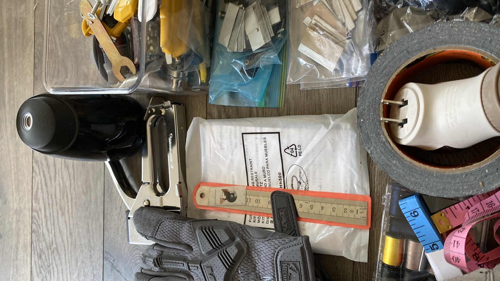 Photo 1 of HEADLAMPS AND HOUSEHOLD ITEMS