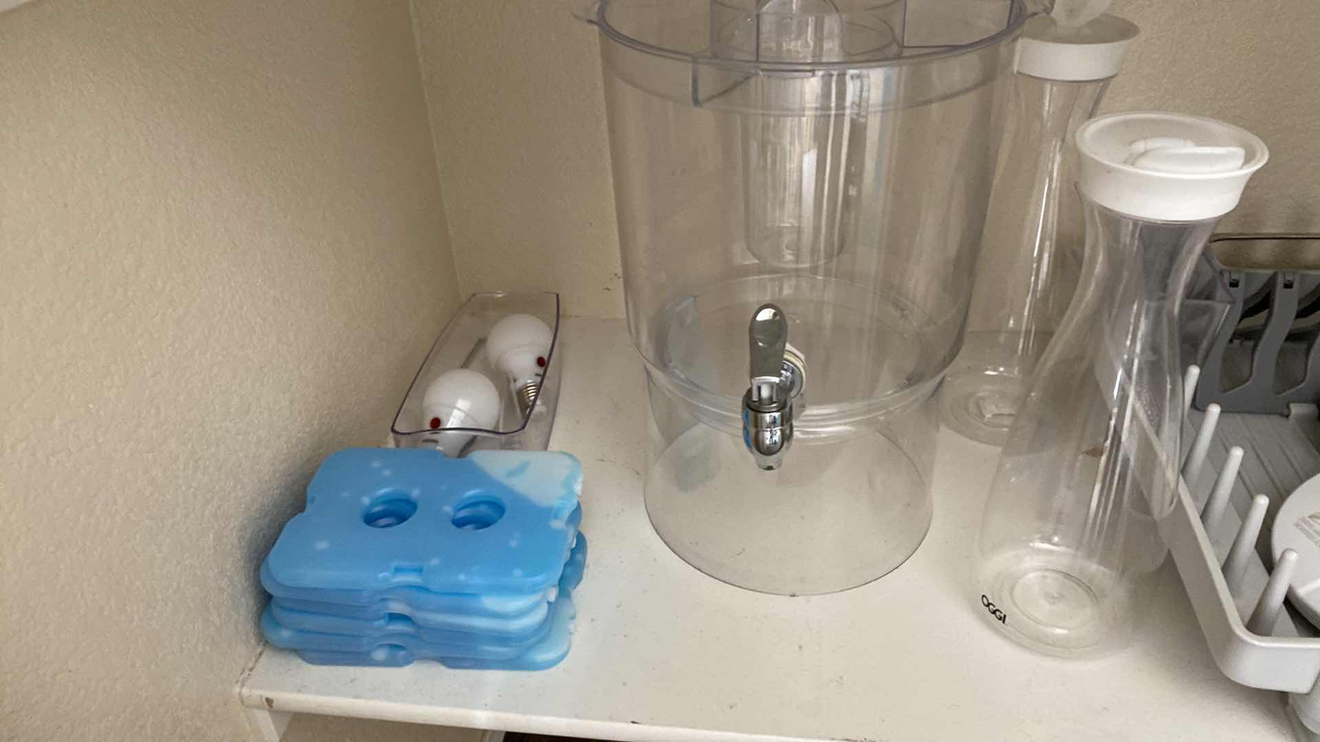 Photo 1 of CONTENTS OF PANTRY GLASSES ACRYLIC BEVERAGE SERVER AND MORE