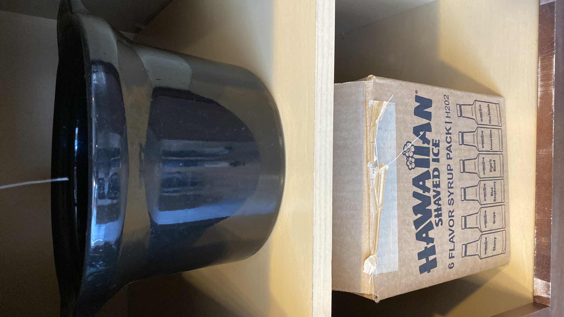 Photo 1 of HAWAIIAN SHAVED ICE 6 FLAVOR SYRUP PACK CONTENTS OF CABINET