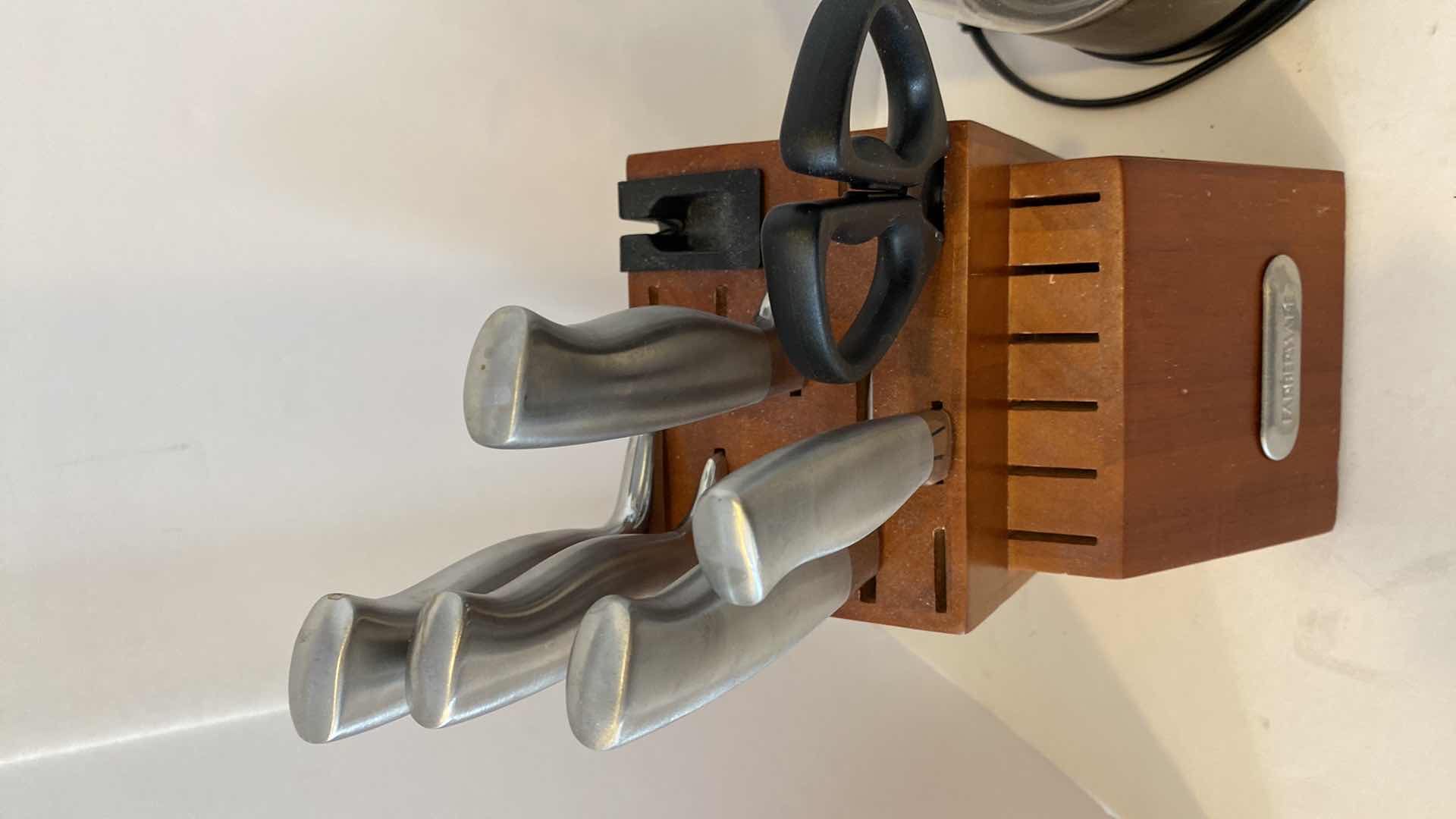 Photo 1 of KNIVES WITH BLOCK AND HOT WATER PERCOLATOR