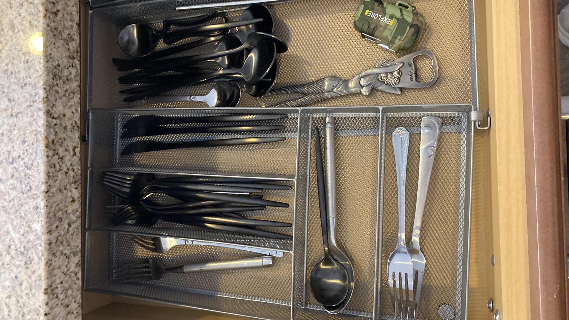 Photo 1 of CONTENTS KITCHEN DRAWER - SILVER KNIVES AND UTENSILS