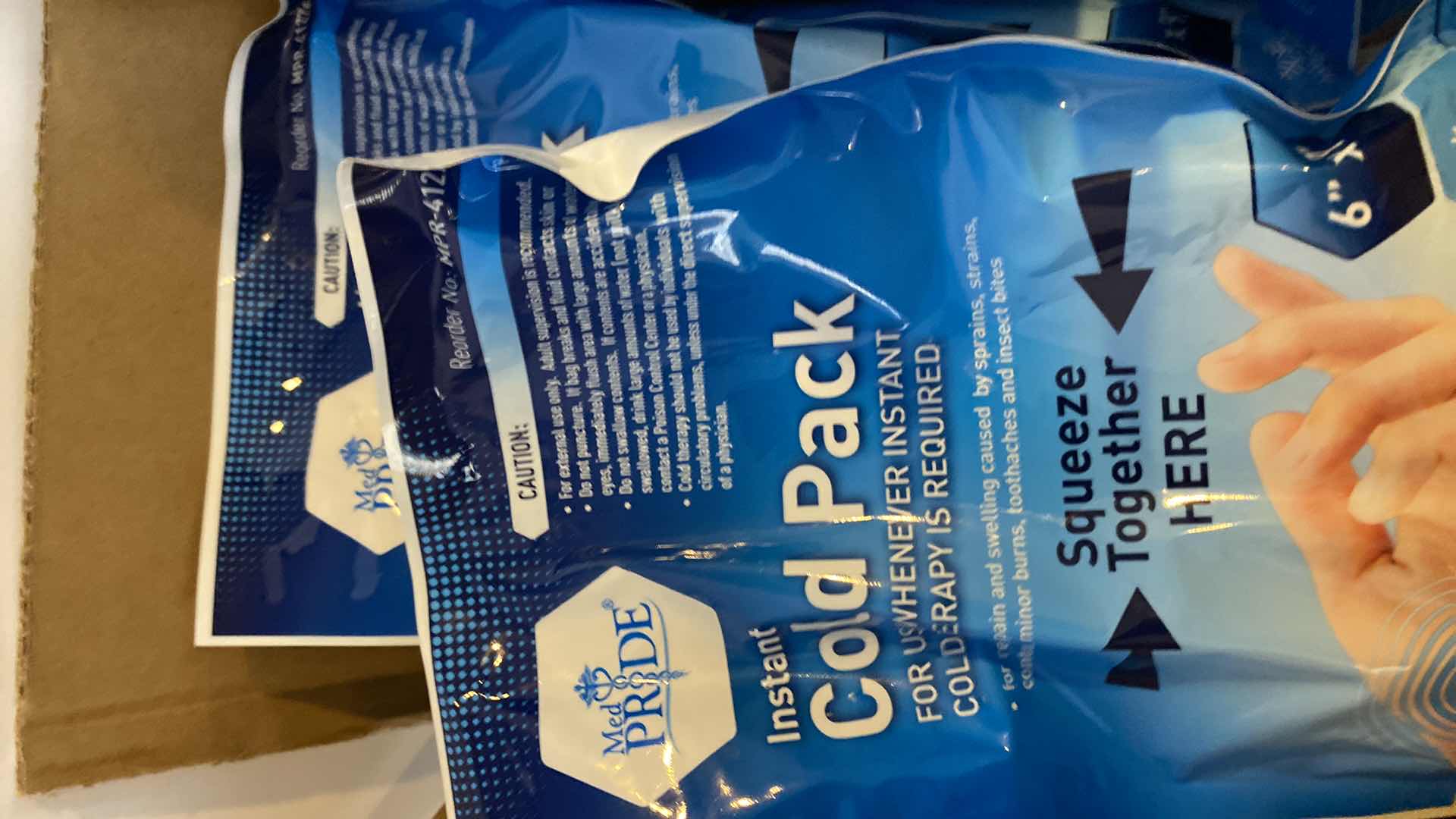 Photo 3 of COLLAPSABLE WATER BAGS 10 Pk AND INSTANT COLD PACKS