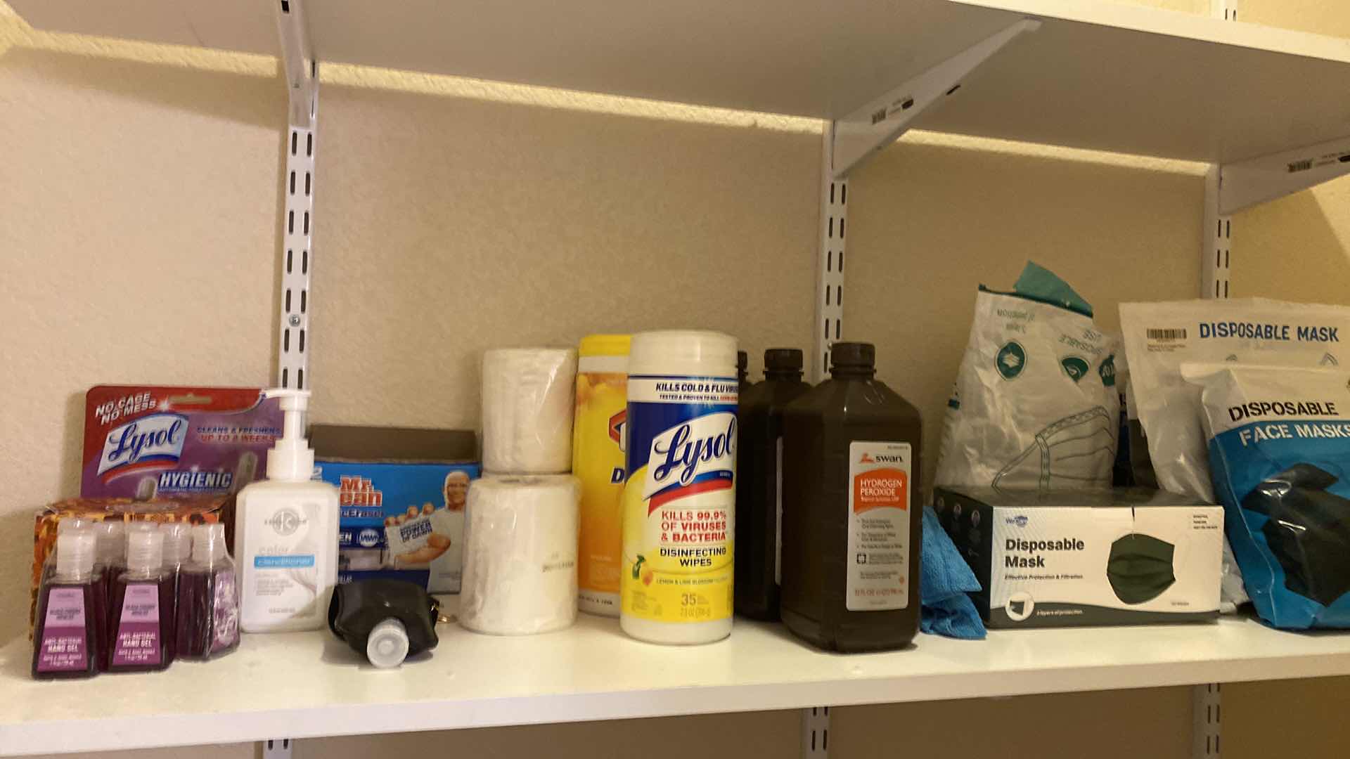 Photo 1 of 2 SHELVES - HOUSEHOLD ITEMS - BATH BY GARAGE DOOR