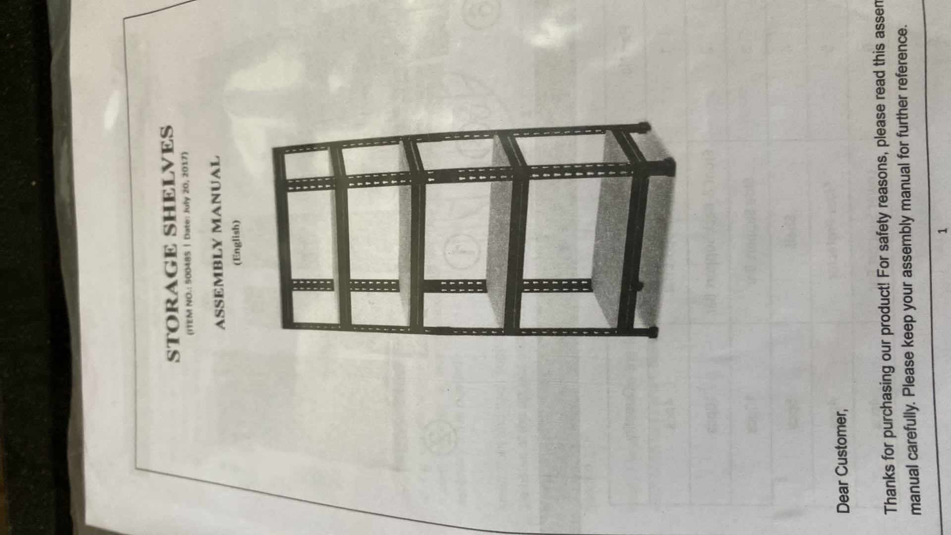 Photo 1 of 3 NEW IN BOX STORAGE SHELF UNITS SHELF MEASURES 27”