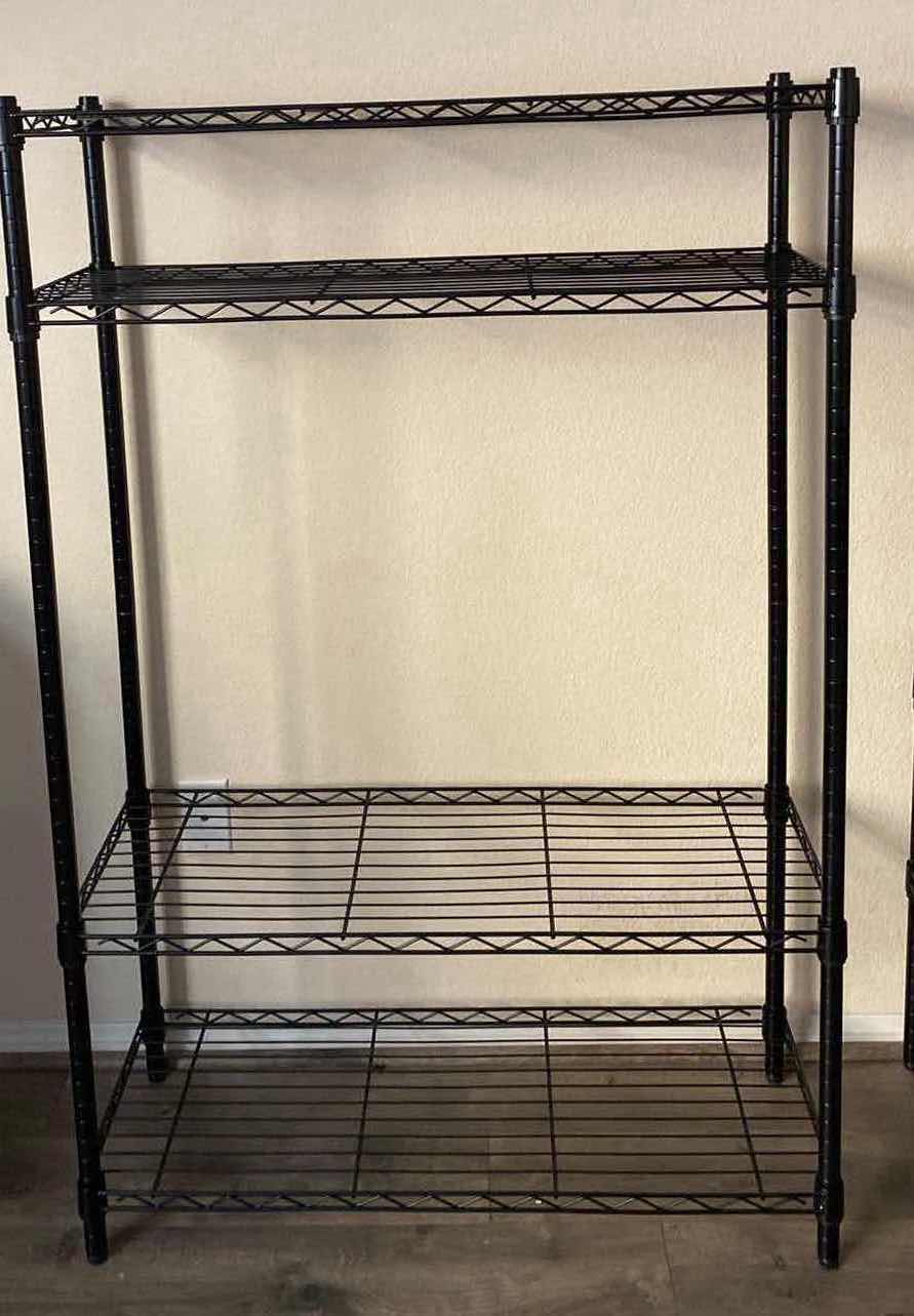 Photo 1 of BLACK 4 SHELF UNIT 36“ x 14“ H 54”
