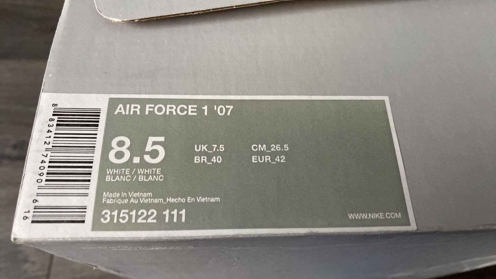 Photo 1 of MENS NIKE AIR AIR FORCE XXV SIZE 8 .5