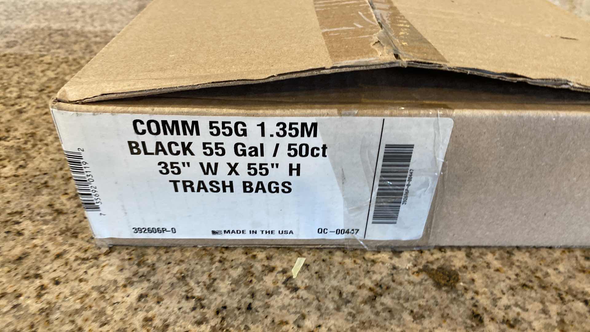 Photo 1 of BOX OF 50 - 55 GALLON TRASH BAGS