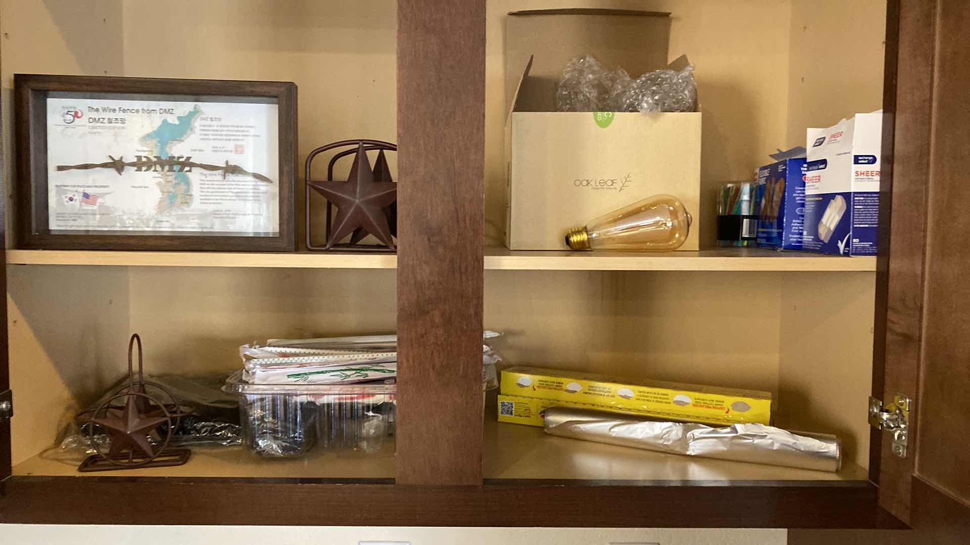 Photo 1 of CONTENTS OF KITCHEN CABINET MISC