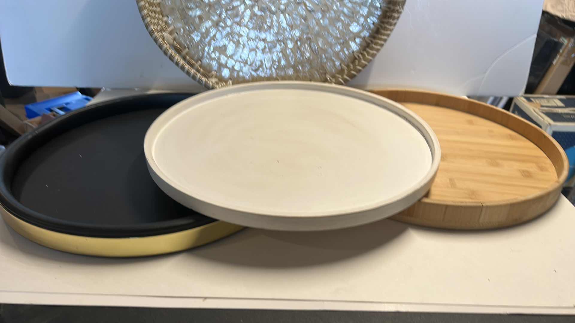 Photo 2 of 4 ROUND TRAYS LARGEST 18” x 3”