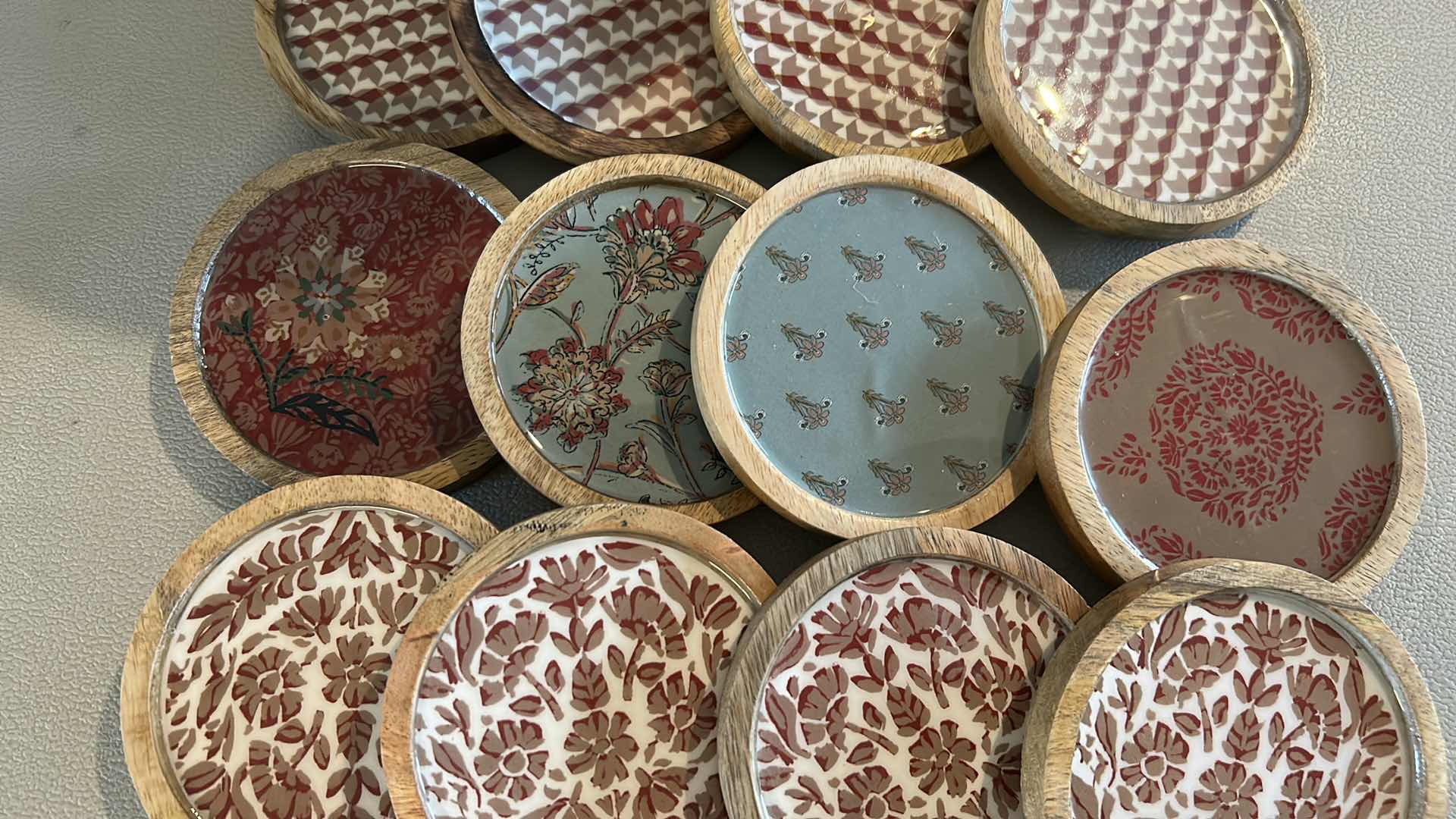 Photo 1 of 3 NEW SETS OF COASTERS AND TRASH CONTAINER