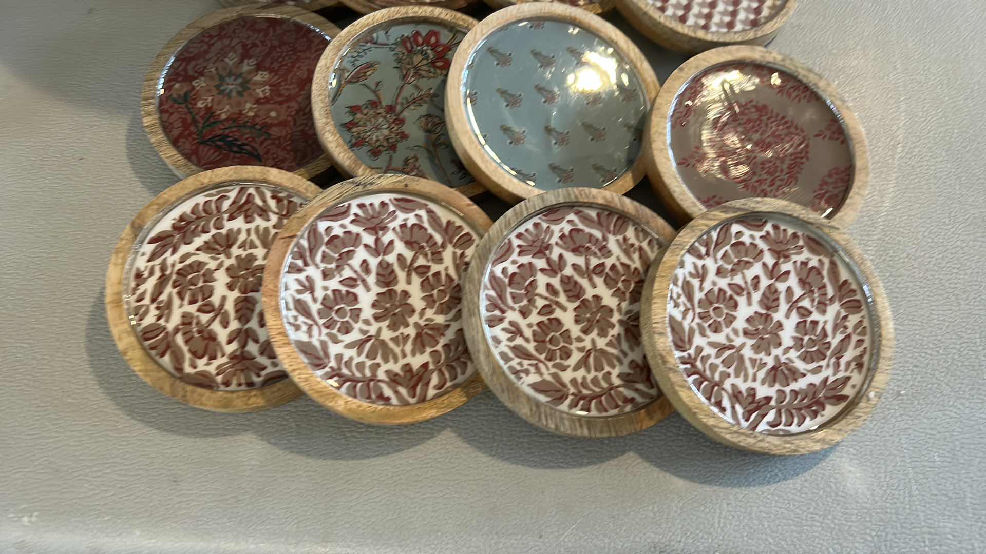 Photo 1 of 3 NEW SETS OF COASTERS AND TRASH CONTAINER