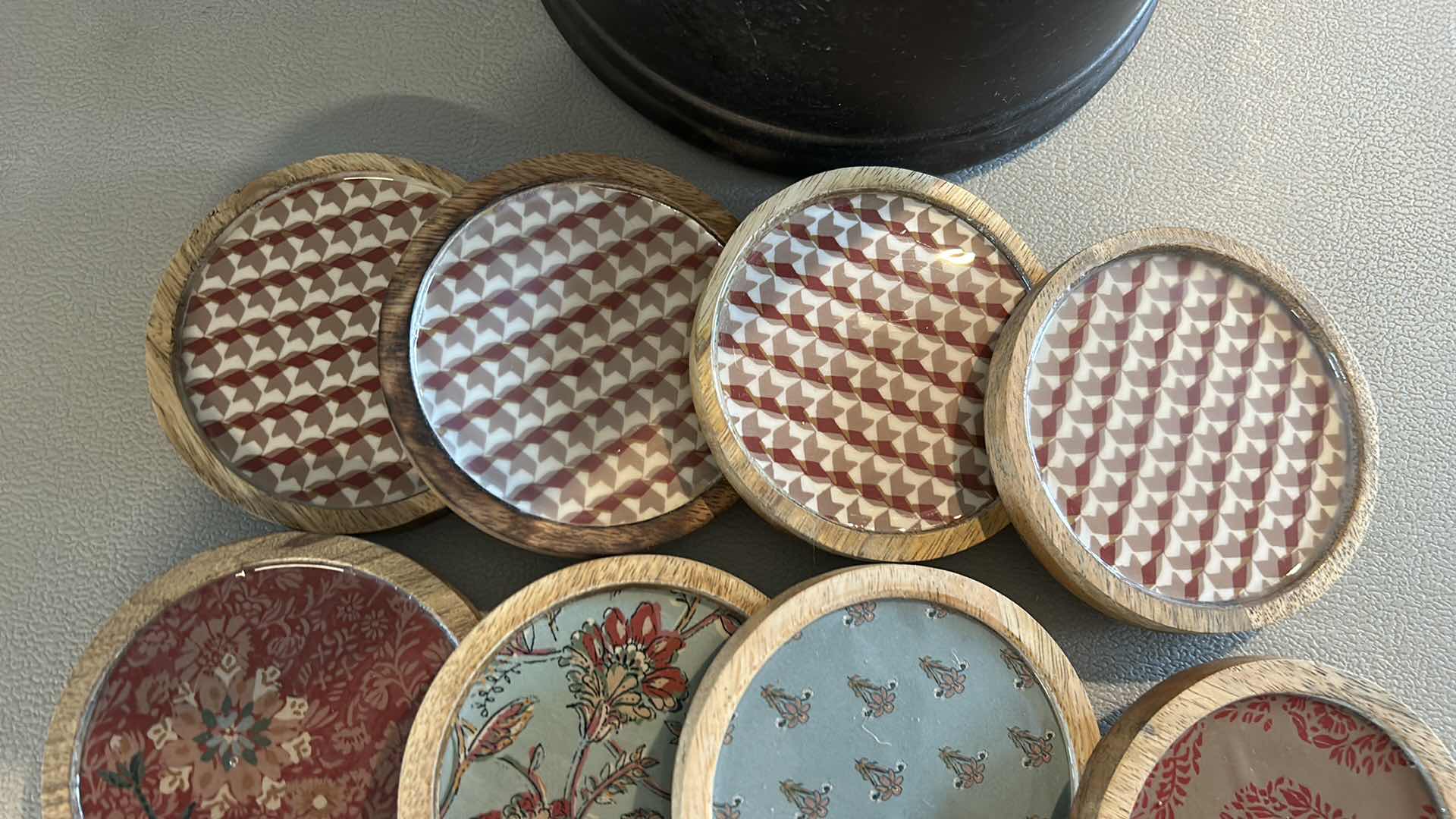 Photo 1 of 3 NEW SETS OF COASTERS AND TRASH CONTAINER