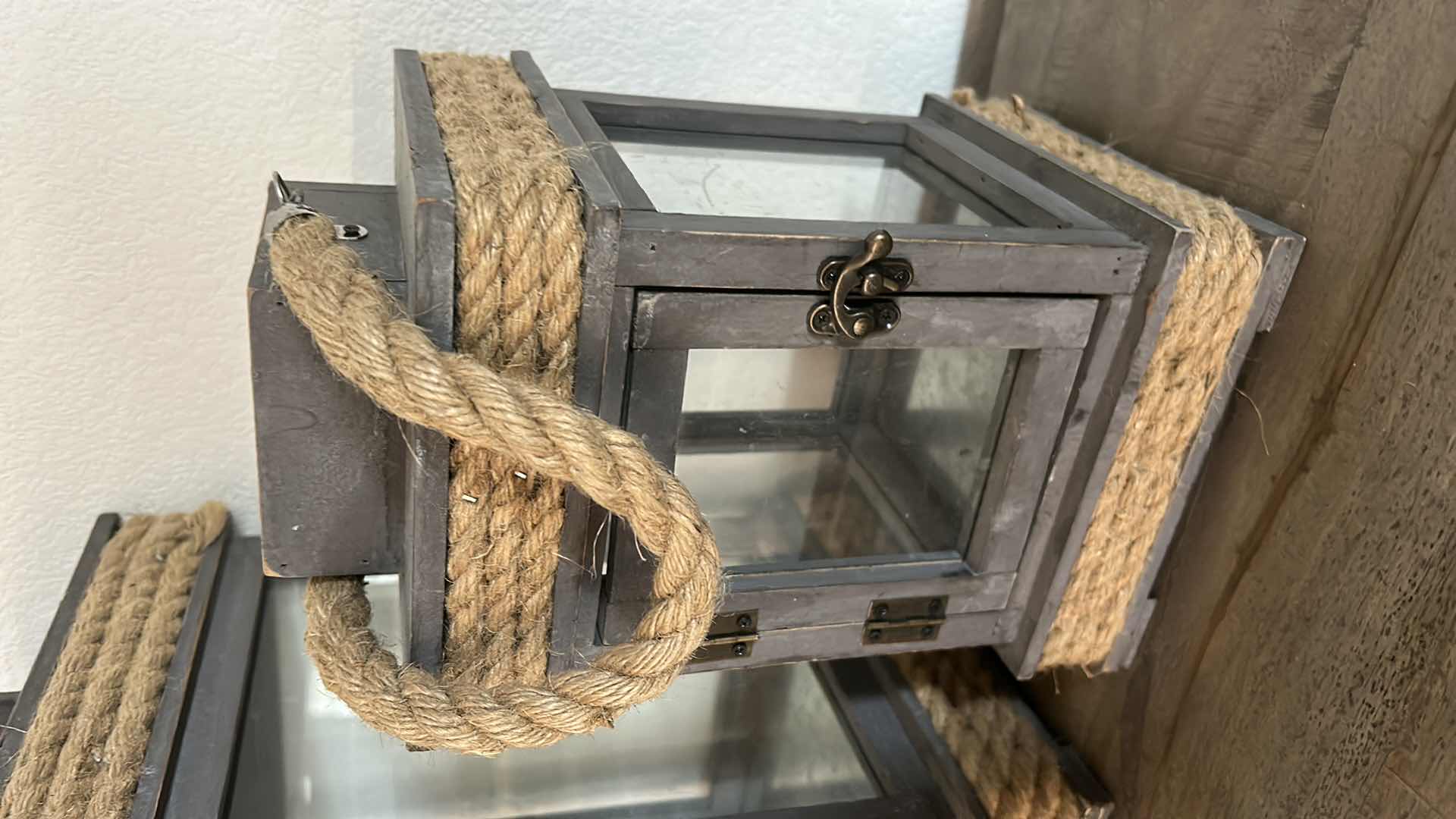 Photo 1 of HOME DECOR - 2 LANTERNS TALLEST 10” x 18”