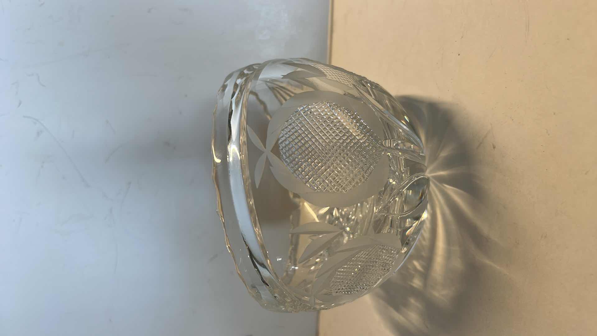 Photo 1 of CUT CRYSTAL BOWL 5” x 4 1/2”