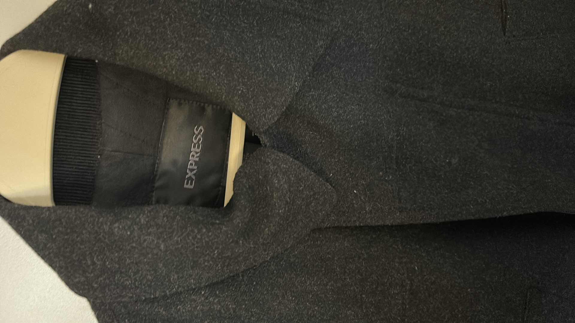 Photo 1 of MENSWEAR- EXPRESS WOOL BLEND JACKET SIZE SMALL