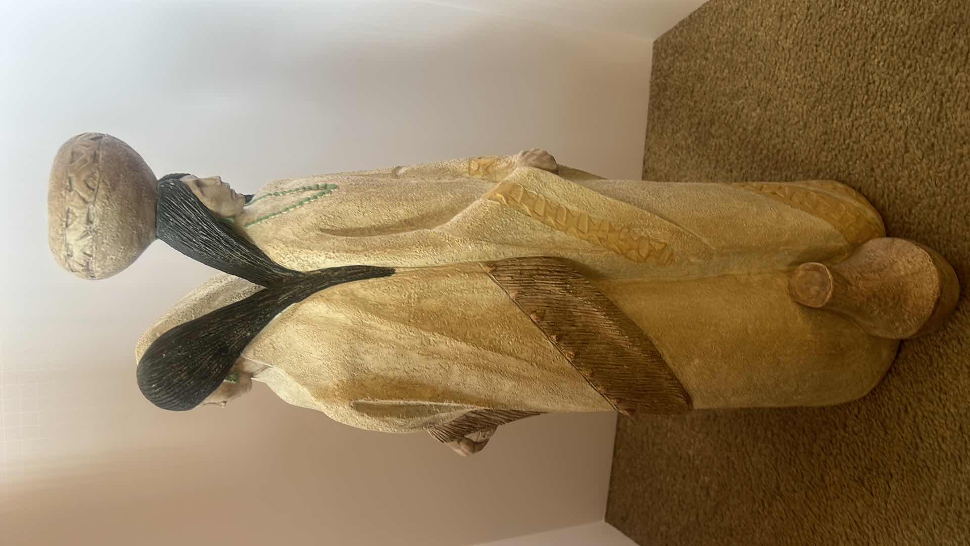 Photo 1 of  HANDRCAFTED CERAMIC STATUES 11” x 24”