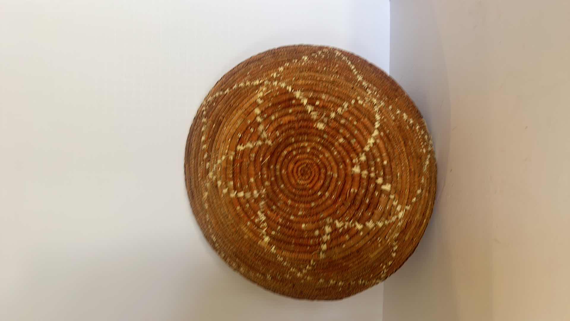 Photo 1 of HAND WOVEN BASKET 15” x 3 1/2”