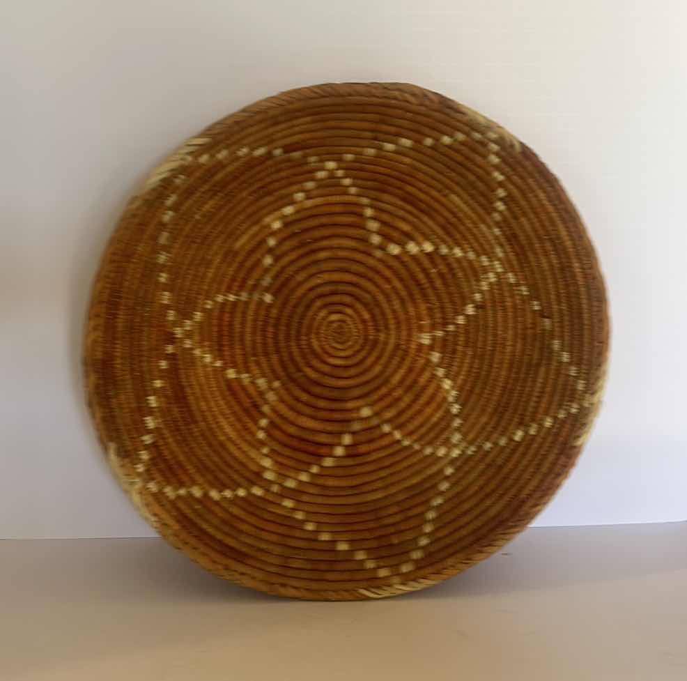 Photo 1 of HAND WOVEN BASKET 15” x 3 1/2”