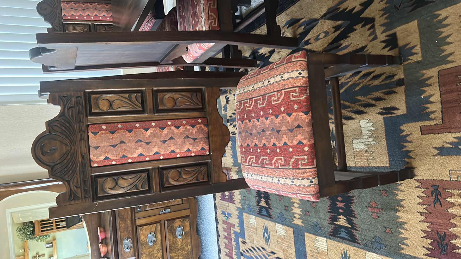 Photo 1 of CUSTOM DINING ROOM TABLE 7’ x 3’ x 29 1/2” PLUS TWO MORE CHAIRS NOT PICTURED