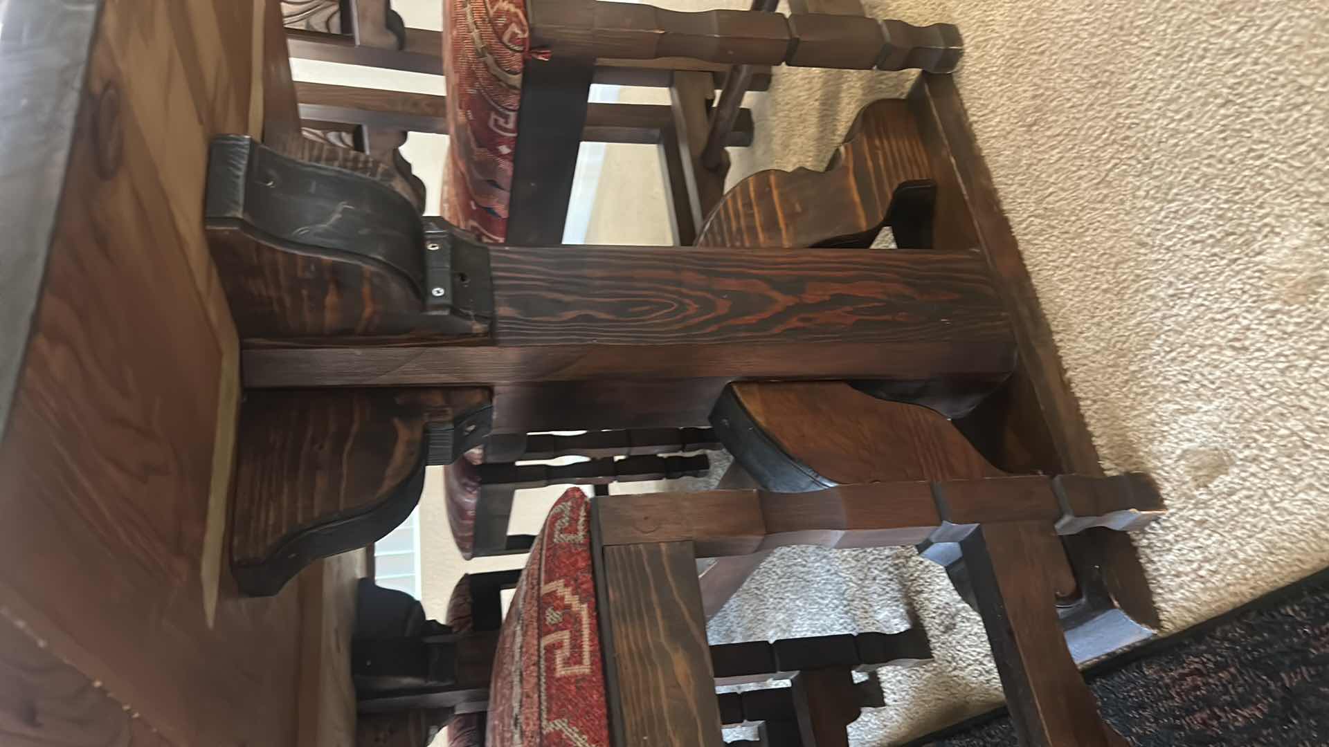 Photo 1 of CUSTOM DINING ROOM TABLE 7’ x 3’ x 29 1/2” PLUS TWO MORE CHAIRS NOT PICTURED