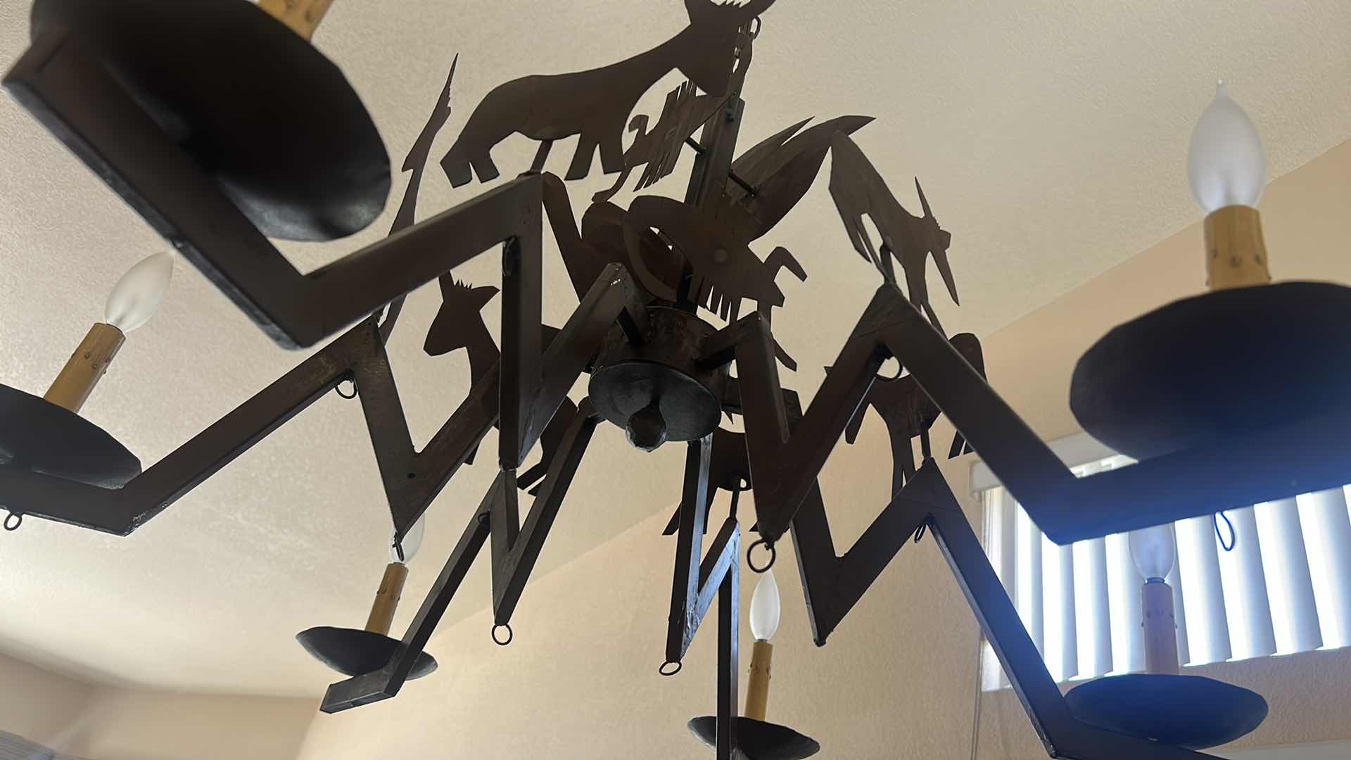 Photo 5 of CUSTOM HANDCRAFTED METAL CHANDELIER 22” x 36”