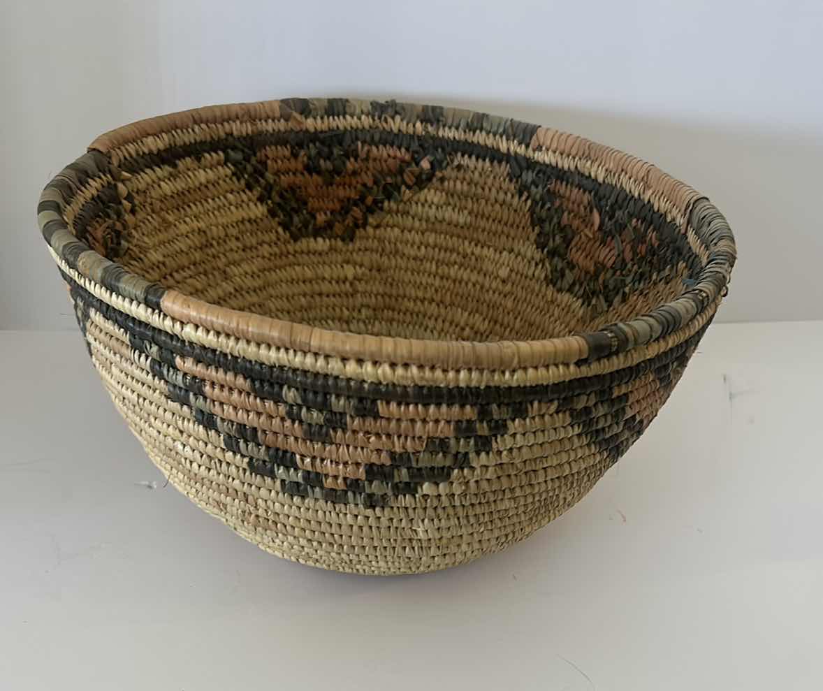 Photo 1 of HAND WOVEN BASKET 11” x 6 1/4”
