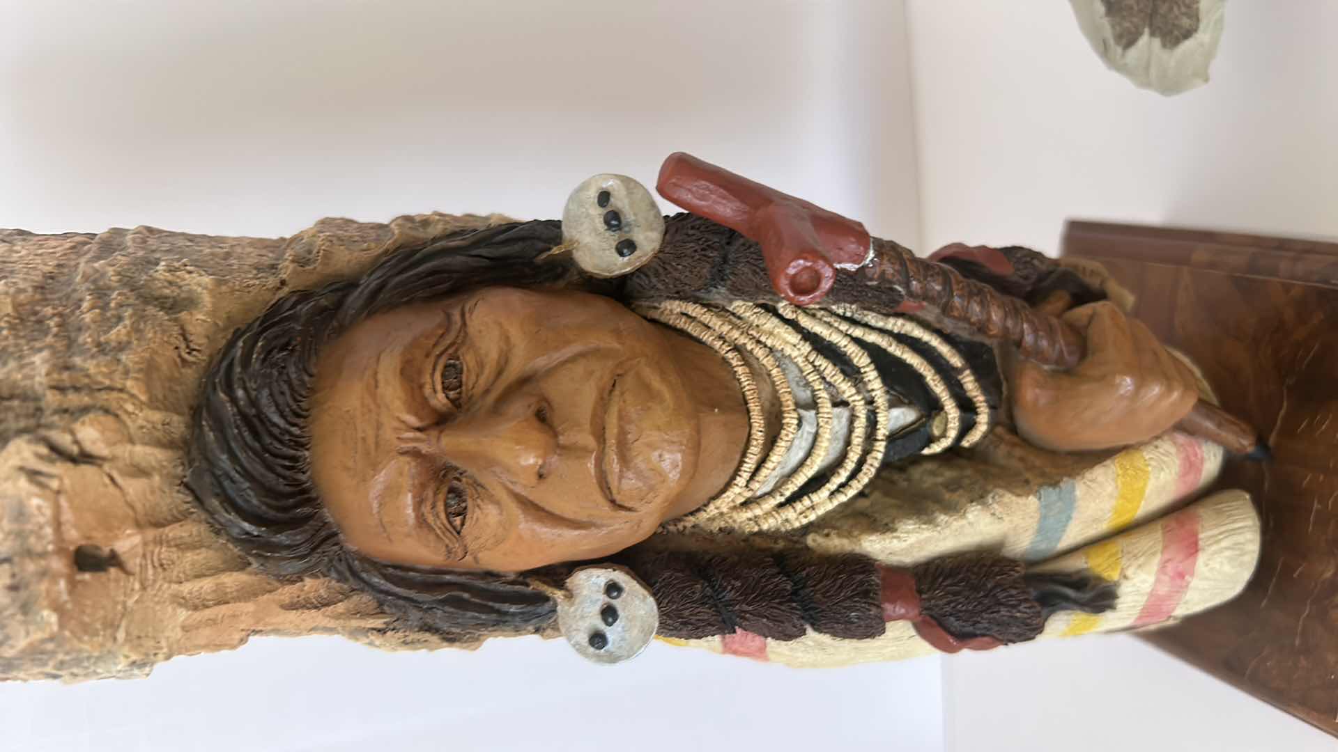 Photo 3 of INDIAN DECOR ( STATUE H 12”) TOMAHAWK 9” x 17”