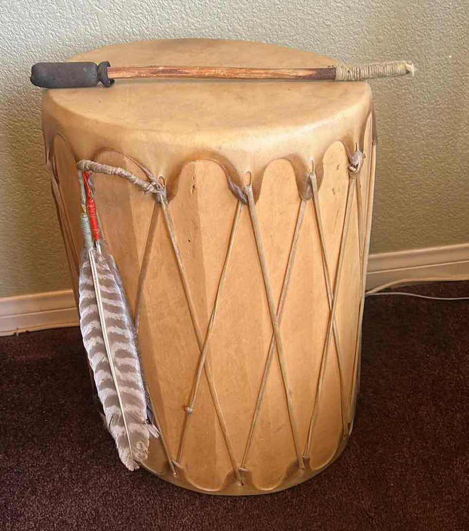 Photo 1 of CEREMONIAL DRUM H 19 3/4”