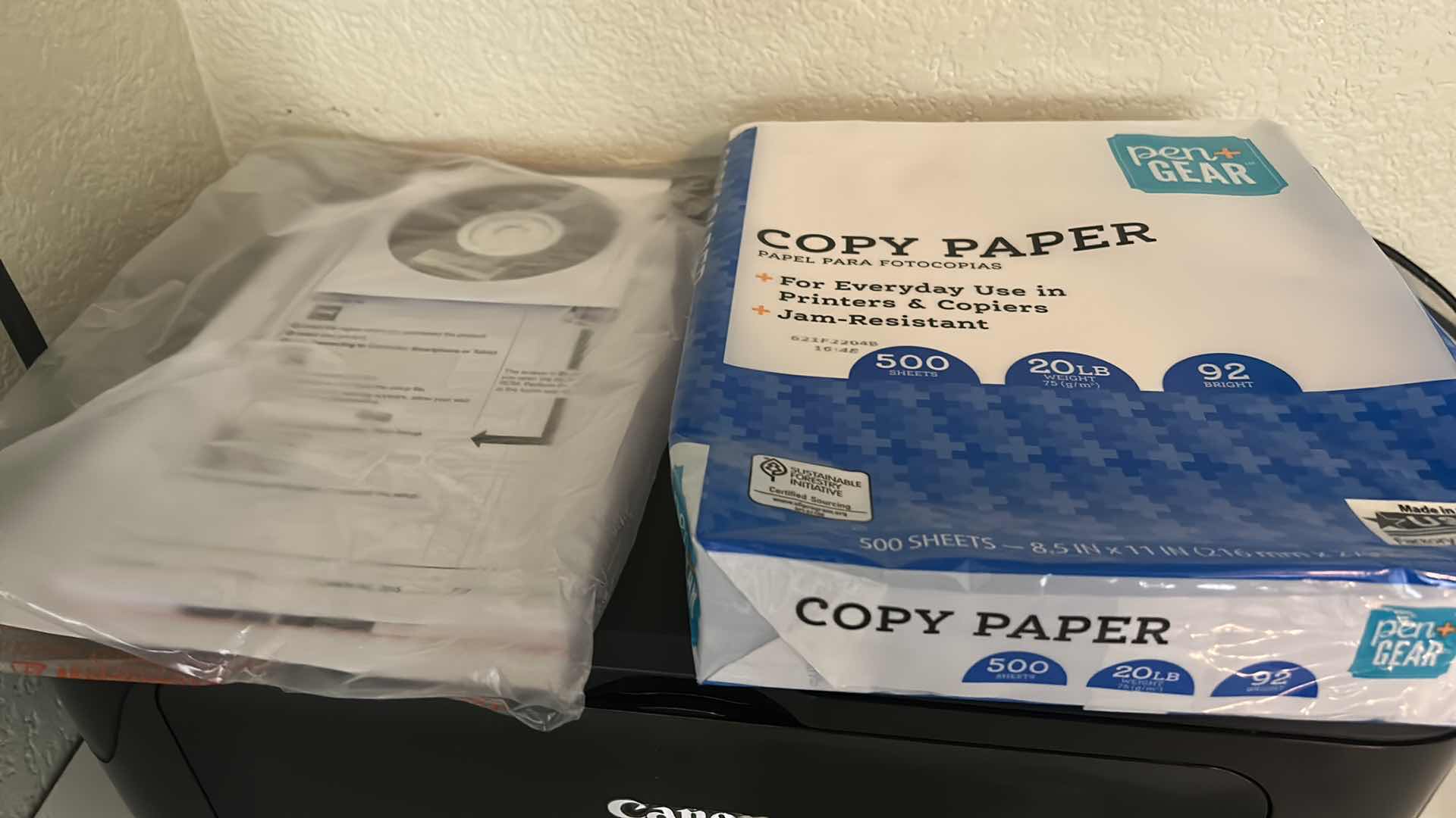 Photo 1 of CANON PRINTER AND PAPER