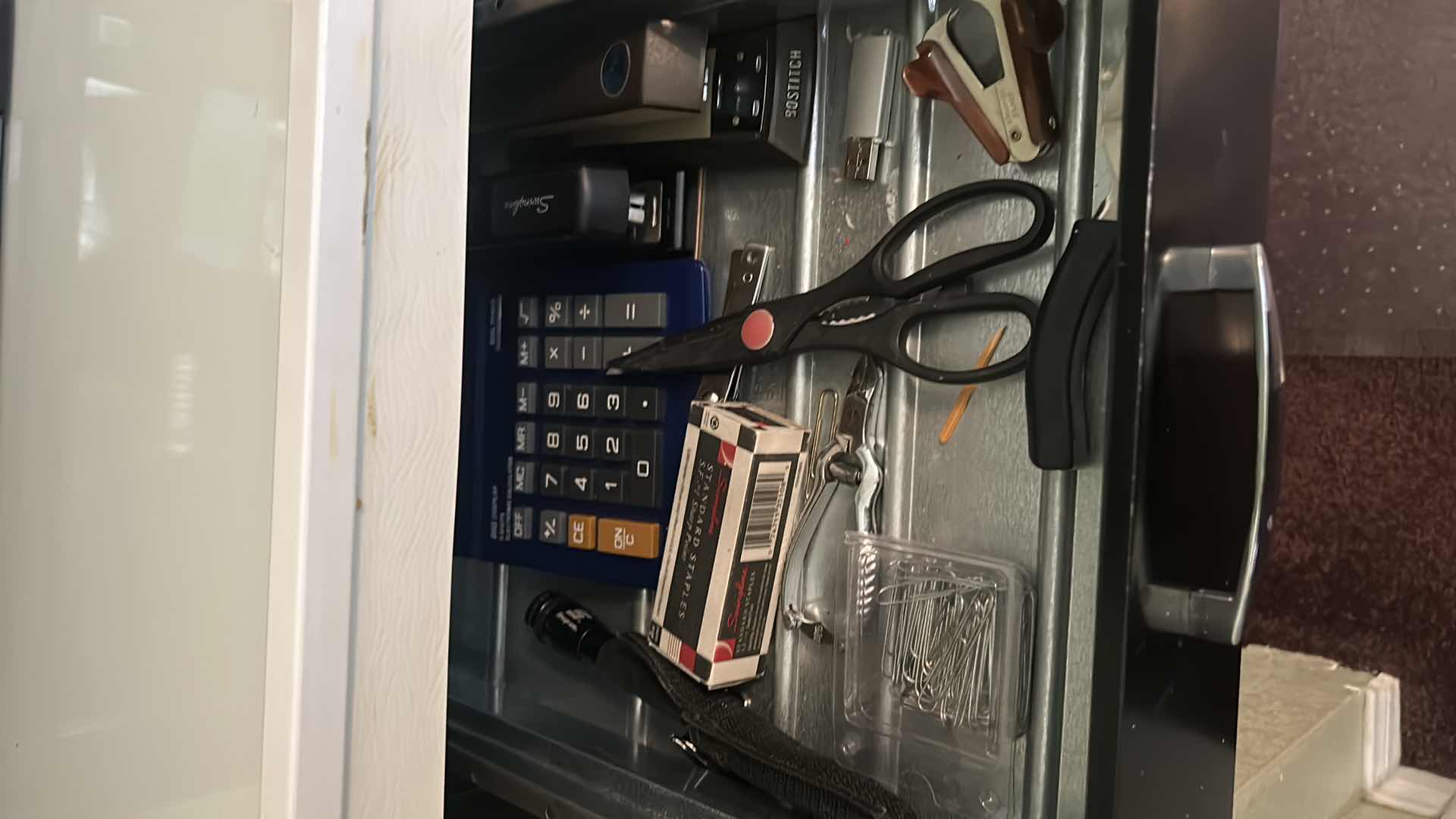 Photo 1 of 3 DRAWER METAL FILE CABINET PLUS CONTENTS H26.25”